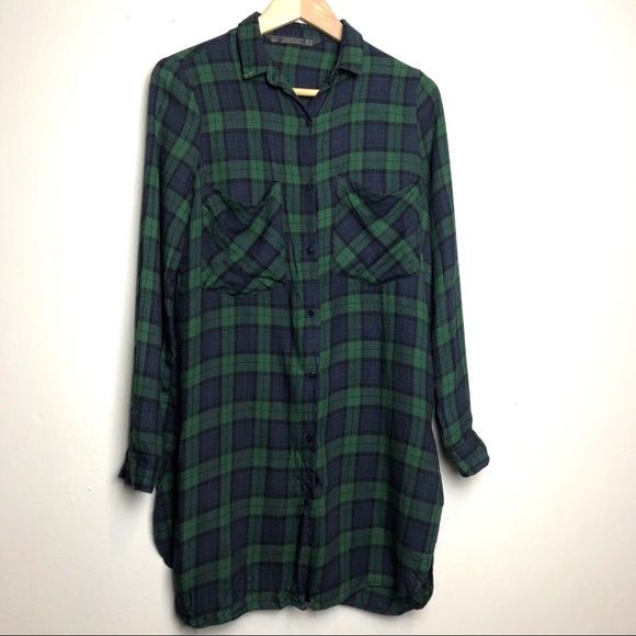 Zara Tops - Zara flannel long shirt